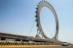 بزرگترین چرخ فلک بدون چرخ‌دنده جهان در شهر ویفانگ، استان 