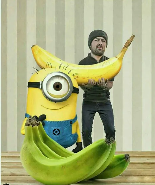 موووووزه موز 😆 😅 🍌 موز و دیگر هیچ 😉 خوراکی هنر خلاقیت زرد