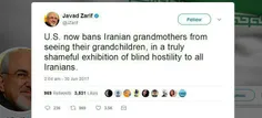 ظریف: آمریکا مادربزرگ‌های ایرانی را از دیدن نوه‌های خود م