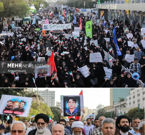 🔺 دیروز در مشهد هم راهپیمایی دفاع از عفاف و حیا برگزار کر