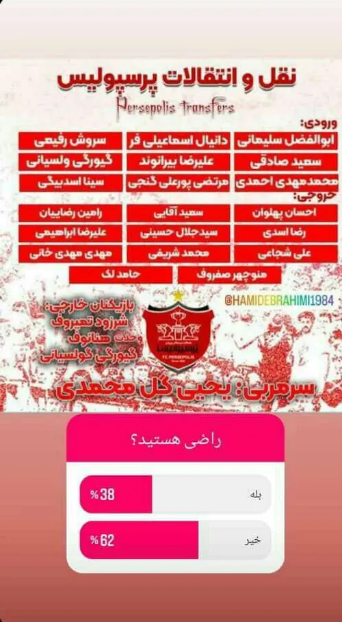 نقل وانتقالات پرسپولیس