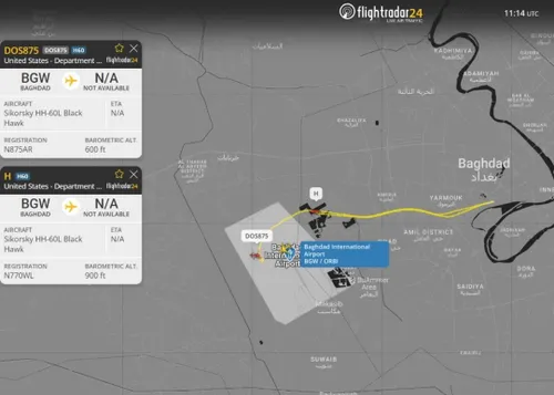 📸 هم اکنون؛ فعالیت بالگردهای Sikorsky HH-60L Black Hawk آ