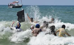 📷 حضور مسلمانان فلسطینی در سواحل «هرتزلیا» در روز عید قرب