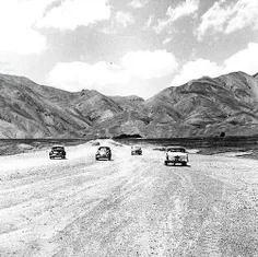 تهران دهه 30... شمیران... خیابان شریعتی فعلی. جاده خاکی و
