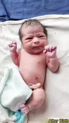 تولد کودکی در غزه با نشانه پیروزی مبارک است😍✌️