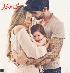 آرشام و همسرش آدریانا و پسرشون :)