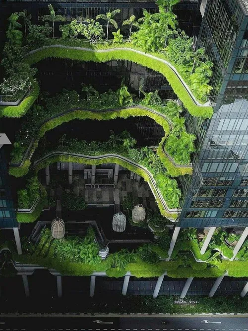 ترکیب معماری مدرن و دوستی با طبیعت در سنگاپور یکی از مترا
