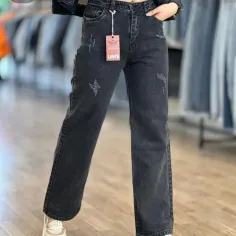 شلوار نیم بگ جین اصلی جنس عالی تضمینی قیمت479 قیمت 