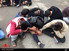تصاویری از دستگیری زورگیران و سارقان توسط پلیس آگاهی تهرا