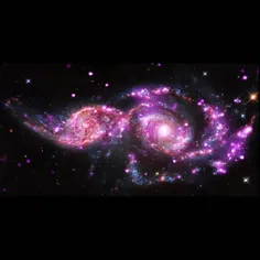 ناسا تصویری از برخورد شگفت انگیز دو کهکشان با یکدیگر منتش