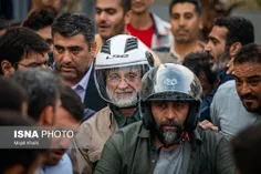 ‏جلیلی امروز بعد از سخنرانی در میدان امام حسین، با موتور 