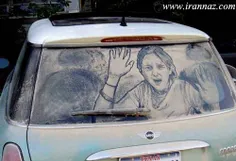 نقاشی روی ماشین خاکی