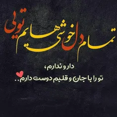 تمام دل خوشے‌هایم تویے