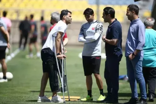 مهمان ویژه تمرین امروزپرسپولیس❤☘