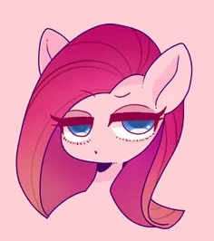 1929417 - Artist: bbtasu, cute, khaki pony, female, looks at you, mare, pinkamena diane pie, pinkie