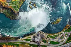 تصویر بسیار زیبا و متفاوت از آبشار نیاگارا از زاویه ی بال