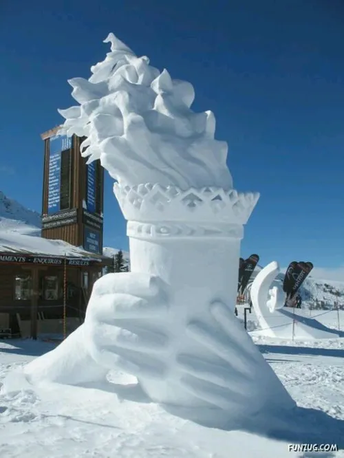 خنک ترین هنرنمایی ⛄ ❄