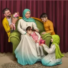 عکس خانوادگی که به شکل ،نقشه ی ایران دراومده اون هم با مر