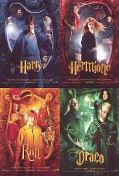 HARRY and HERMIONE and RON and DRACO
