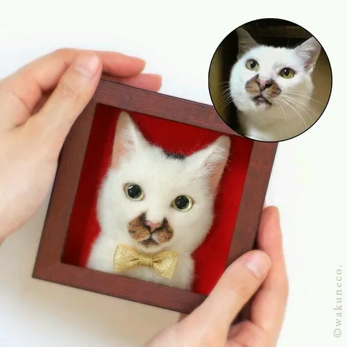گربه های فرا واقعی هنرمند ژاپنی از جنس نمد!