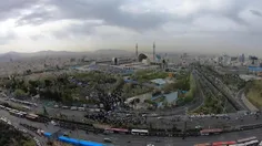 تصویر هوایی از نماز عید فطر به امامت رهبر انقلاب | ۲۲ فرو