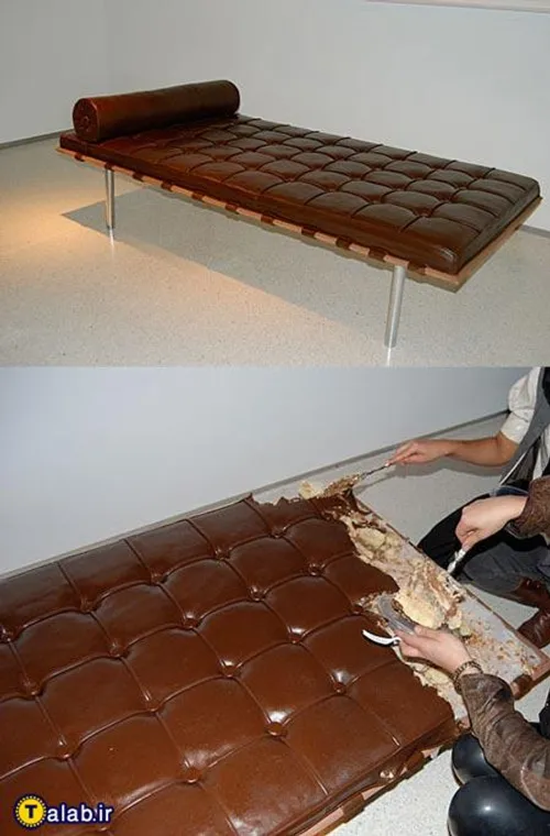 کیک شکلاتی مدل تختخواب