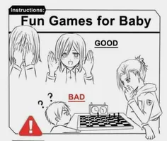 چگونه با بچه بازی کنیم!؟🤔  آنی داره شطرنج بازی میکنه!!!😐 