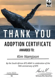 ارمی آفریقای جنوبی با حمایت صندوق جهانی حیات وحش 7 نهنگ ر