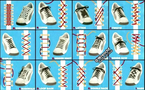 ترفند های بستن بند کفش