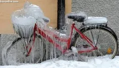 دوچرخه یخ زده