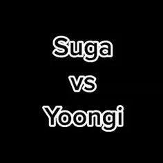 suga vs yoongi