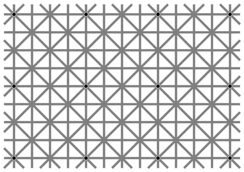 معما در این تصویر چندتا نقطه سیاه میبینید؟؟؟؟