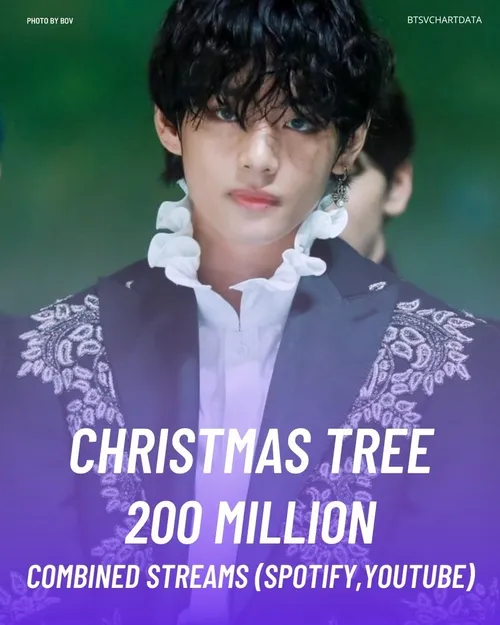 آهنگ Christmas Tree در مجموع به بیش از 200 میلیون استریم 