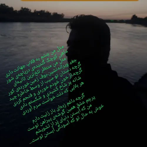 ان شب وقتی ستاره چشمانت را با حسرت رسد میکردم