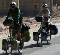 دو دوچرخه سوار لهستانی به گرمه، جاجرم و بجنورد در خراسان 