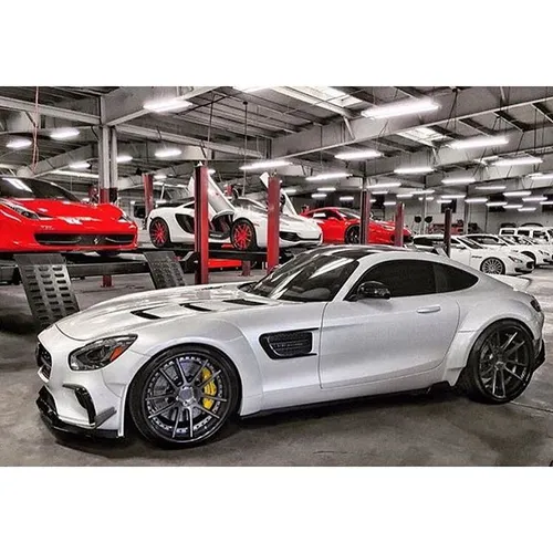 Widebody Mercedes-Benz AMG GT S on a set of @alphaonewhee