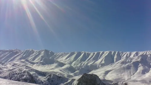 سلام به همه اینم از کوههای پلور و جاده هراز که پر از برفه