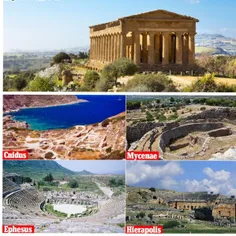 اکثرا بناها و معابد ساخته شده در یونان باستان، برروی خط گ
