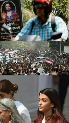 عکسی ازتشییع "سری دیوی" بازیگر مشهور بالیوود با حضور مردم