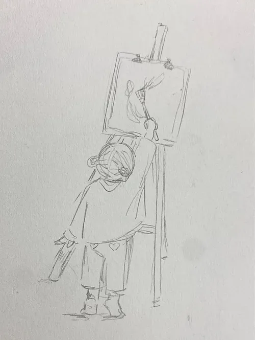 ایده ایده نقاشی نقاشی ویترین اکسپلور روبیکا روبینو مداد م