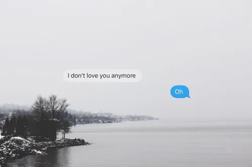+ I don't love you anymore