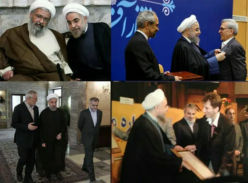 عکس های جناب روحانی با مفسد اقتصادی، جاسوس ، رمال و غارتگ