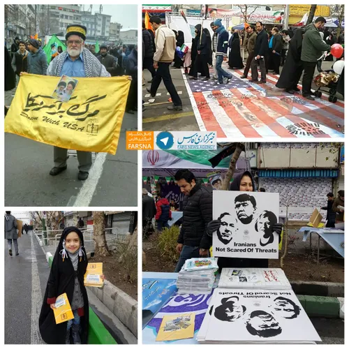 پیام ملت ایران در راهپیمایی ۲۲ بهمن: ایرانی از تهدید نمی 