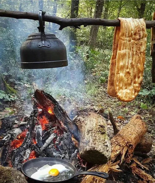 یک صبحانه عالی در دل طبیعت شمال ...