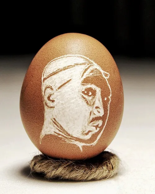 خلاقیت هنر نقاشی تخم مرغ خوراکی