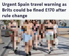 جریمه ۲۰۰ یورویی برای پیاده روی یا رانندگی بدون تی شرت در اسپانیا
