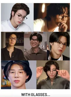 BTS with glasses