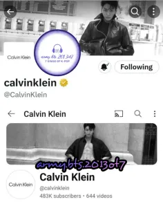 طبق اخبار رسمی منتشر شده : برند Calvin Klein هدر پروفایل 