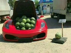هندوانه فروشی با ماشین لاکچری 😶😑