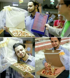 ایشون بخاطر عشق زیادش به پیتزا باهاش ازدواج کرده😐 